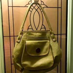 NEW Axcess by Liz Claiborne soft faux leather shoulder bag.